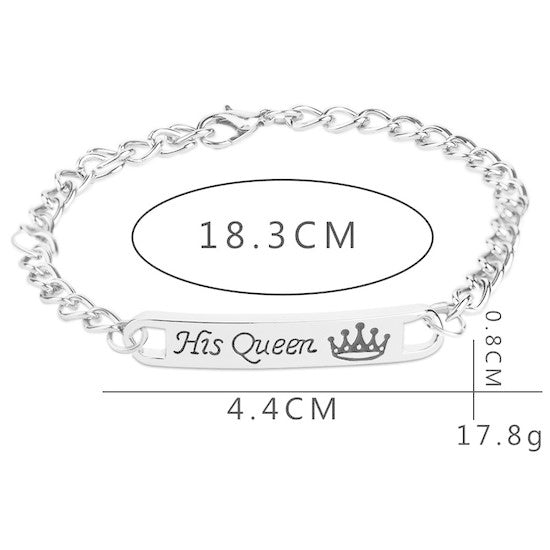 King Queen relatie armbandjes